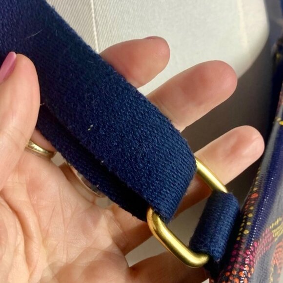 Fossil Small Crossbody Bag With Colorful Swirl Pattern & Buckle - Picture 10 of 10